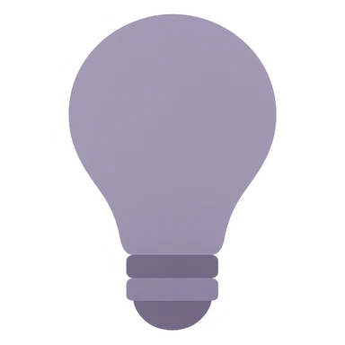 A dull purple Light Bulb sticker