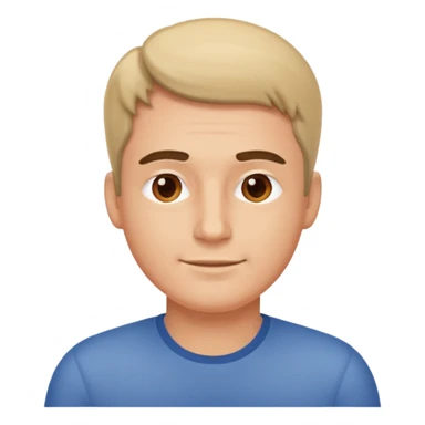 relaxed man with a relaxed facial expression sticker