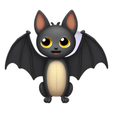 Bat with autisme colors wings sticker