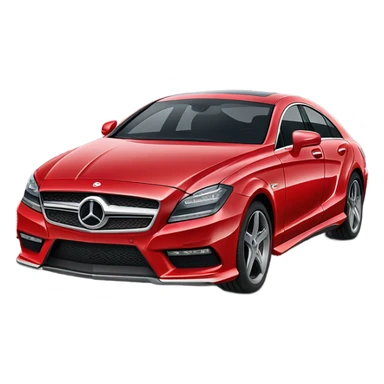 Mercedes cls red sticker