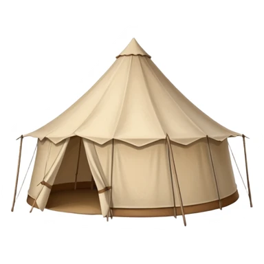 large nomadic family tent, biblical era sticker
