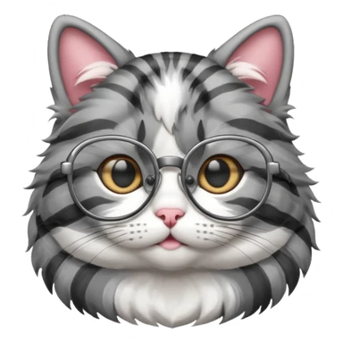 Gato óculos sticker