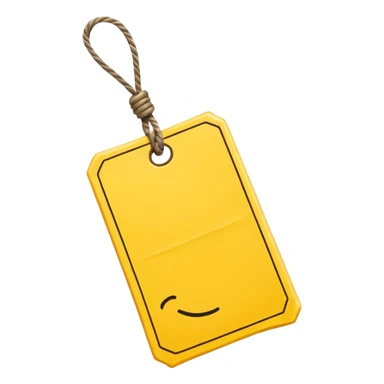  yellow Price tag sticker