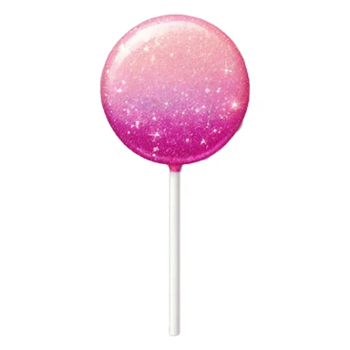 Pink ombre lollipop with glitter  sticker