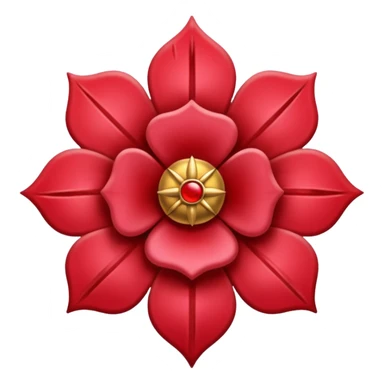 brasão medieval rosa de sangue vermelha sticker