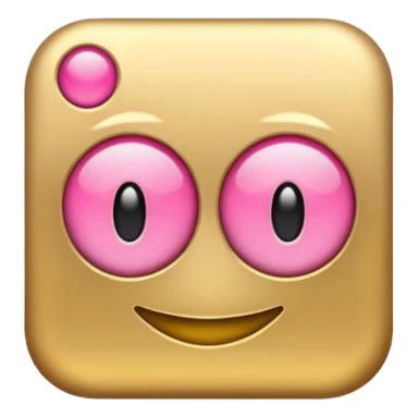 The emoji should be as letters of 7687 and the color of the font should be animated of pink and gold moving. sticker
