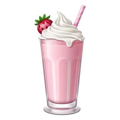 Strawberry milkshake sticker