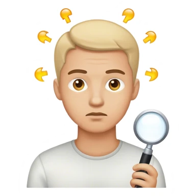 Guy Searching Solution sticker