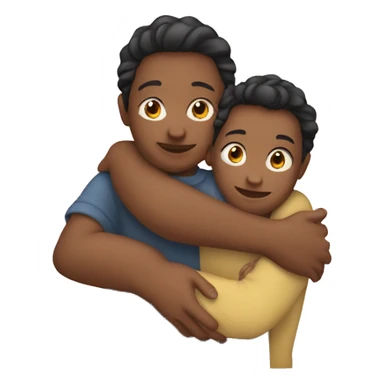 A mom hugging her son sticker