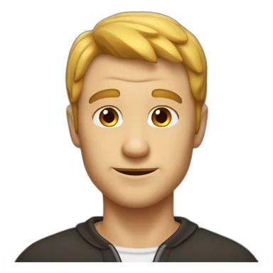 Homme chauve sticker