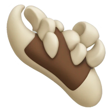 dog claw clip sticker