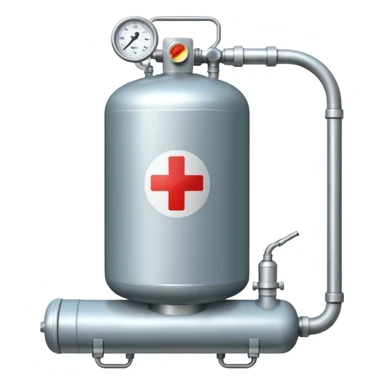 medical oxygen sticker