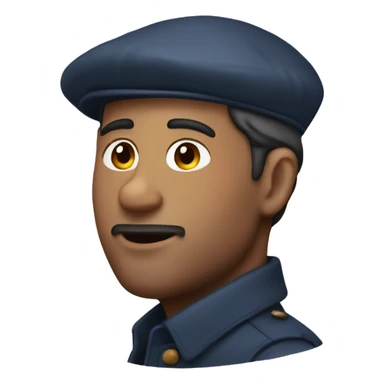 French Man with a béret sticker