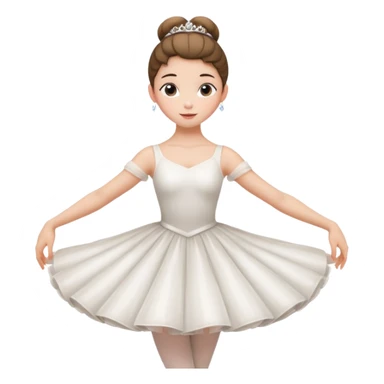 ballet bun princes straight pose sticker