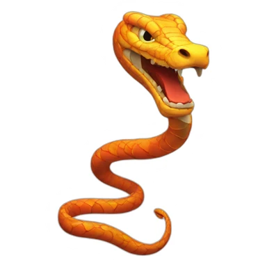 Serpent qui crache des flammes sticker