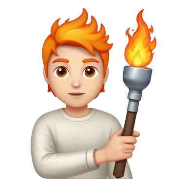 kkk enjoyer with torch sticker