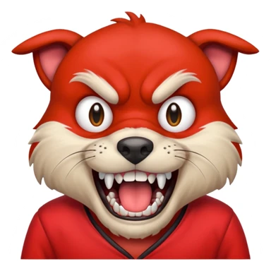 make one sad make one happy and make one mad a dog with red clothers sticker