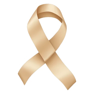 Beige ribbon  sticker