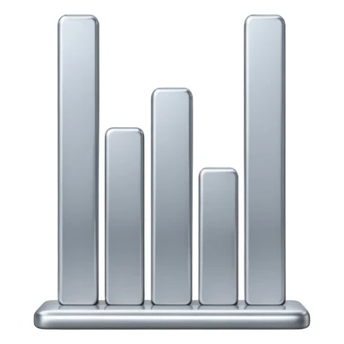 📶 A series of vertical bars in ascending height, representing cell signal strength.” sticker