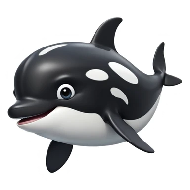 cinematic-comical-orca-portrait-emoji,-head-tilted-dramatically-with-an-exaggeratedly-shocked-expression,-featuring-a-sleek-black-and-white-body-with-wide,-comically-expressive-eyes-full-of-playful-disbelief-and-animated-flippers,-simple sticker