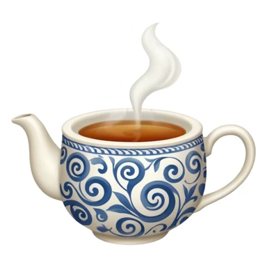 a hot cup of tea sticker