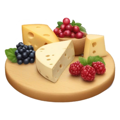 Cheese board with berries sticker