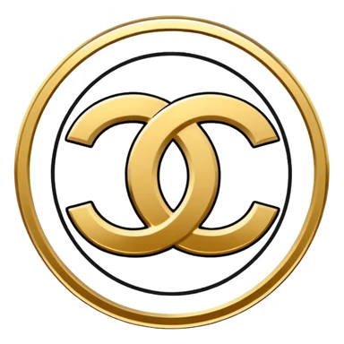 chanel logo sticker