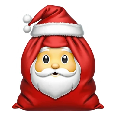 red santa sack sticker