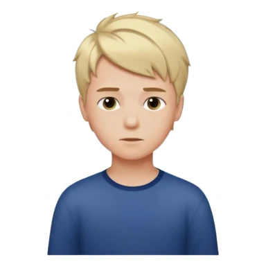 An Emoji of boy with short hair, who can be described by three words: perfectionist, air, ocean sticker