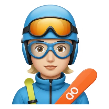 skier sticker