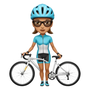 City Cyclist woman sticker