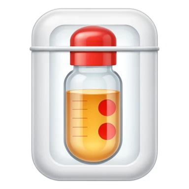 medicine capsule in case in nutral colors sticker