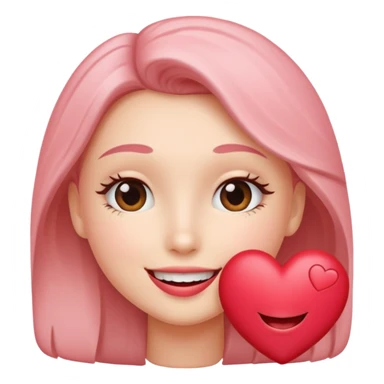 Un sourire avec un coeur ❤️ sticker