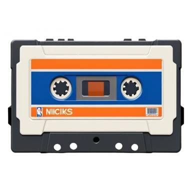 New York Knicks Basketball vhs vcr tape sticker