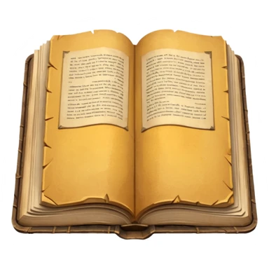 open old book low poly sticker