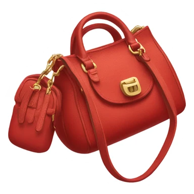 Red Coach purse  sticker