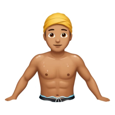 A man who falling down in river sticker