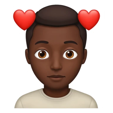 Ninja ojos de corazónes hombre sticker