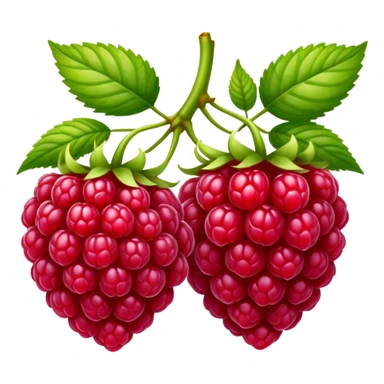 two raspberries sticker