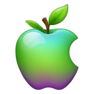 Apple logo in 2050 sticker