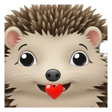 Two hedgehogs in love sticker