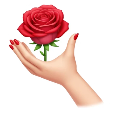 quiero un emoji sencillo realizando una venia sosteniendo una rosa en la mano sticker