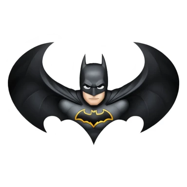 Batman logo Full black sticker