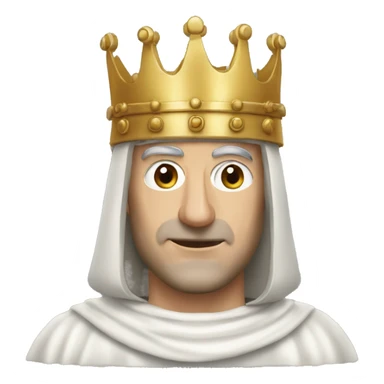 King baldwin IV avec son masque métallique qui baisse la tête  sticker