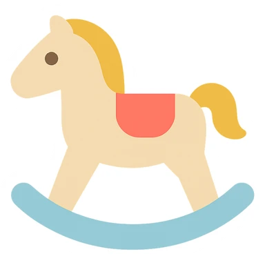 rocking horse sticker
