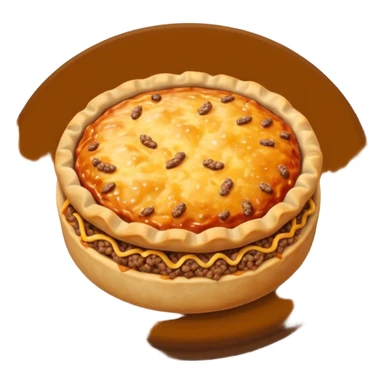 mini round meat esfirra with ground meat in the center sticker