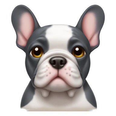 Frenchie mixed with a hippo sticker