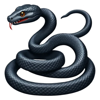 Snake black shadow sticker