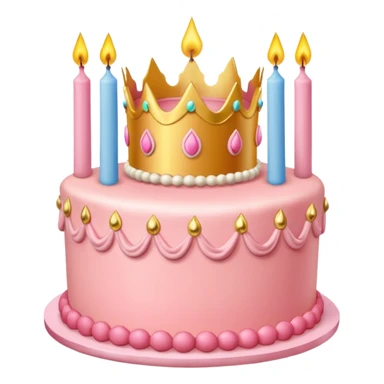 Princess peach birthday cake sticker