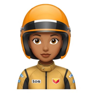 Formula racer black woman sticker